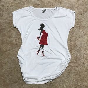 Glitter shirt maternity size small
